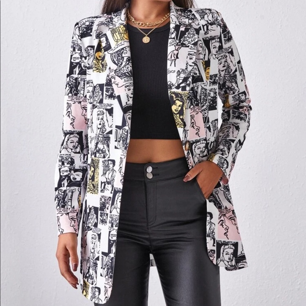 Blazer-Pop Art Design (Size 12)